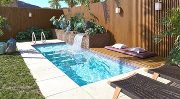 Tortuga Mosaic Pool With tanning Ledge